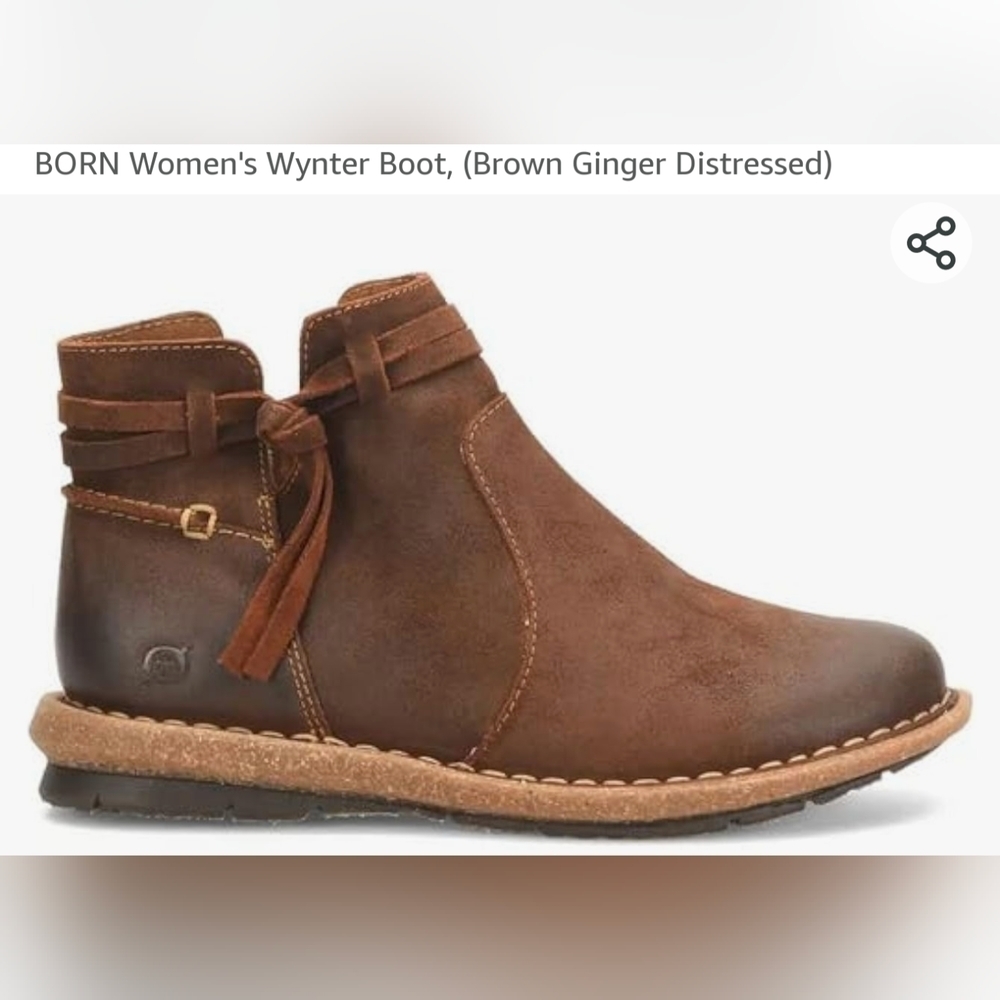 Born Wynter Boot Distressed Size 7.5